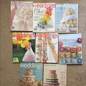 Martha Stewart Wedding Magazine Lot of 8 Planning